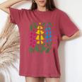 Subtle Pansexual Pride Pan Pride Wildflower Cottagecore Women's Oversized Comfort T-Shirt Crimson