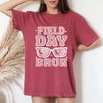 Sunglasses Field Day Bruh Fun Day Field Trip Student Teacher Women's Oversized Comfort T-Shirt Crimson