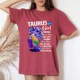 Taurus Queen Sweet As Candy Birthday For Black Women Women's Oversized Comfort T-Shirt Crimson