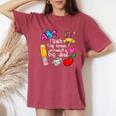 I Teach Tiny Humans Teacher Appreciation Back To School Women's Oversized Comfort T-Shirt Crimson