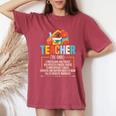 Teacher Definition Teaching School Teacher Women's Oversized Comfort T-Shirt Crimson