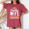 Trophy Wife Wedding Anniversary Women's Oversized Comfort T-Shirt Crimson