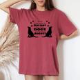 Never Underestimate An Old Lady Who Loves Dogs Born August Women's Oversized Comfort T-Shirt Crimson