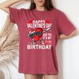Valentine Birthday Girls Born On Valentines Day Women's Oversized Comfort T-Shirt Crimson