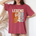 Vintage 1942 81 Birthday Decorations 81St Birthday Women's Oversized Comfort T-Shirt Crimson