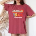 Vintage 1944 Birthday Limited Edition Born In 1944 Women's Oversized Comfort T-Shirt Crimson