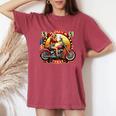 Vintage Texas Pin-Up Girl Biker American Dream Ride Women's Oversized Comfort T-Shirt Crimson