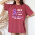 I Wear Purple For My Grandma Lupus Awareness Women's Oversized Comfort T-Shirt Crimson