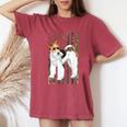 Wire Fox Terrier Wirefox Terrier Dad Camo Usa Flag Women's Oversized Comfort T-Shirt Crimson