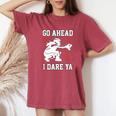 Women's Softball Catcher N Girls I Dare Ya Women's Oversized Comfort T-Shirt Crimson