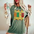 4Th Grade Today Hbcu Tomorrow Historical Black Women's Oversized Comfort T-Shirt Moss