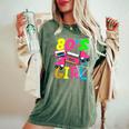 80'S Girl Music Eighties Fashion Lovers Nostalgic Women's Oversized Comfort T-Shirt Moss