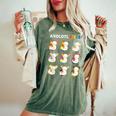 Axolotl Pride Lgbt Kawaii Axolotls Rainbow Gay Pride Month Women's Oversized Comfort T-Shirt Moss