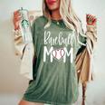 Baseball Mom Heart For Sports Moms Women's Oversized Comfort T-Shirt Moss