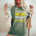 Blessed To Be Called Mom And Grandma Sunflower Women's Oversized Comfort T-Shirt Moss