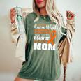 Bravery Mom Leukemia Cancer Awareness Ribbon Women's Oversized Comfort T-Shirt Moss