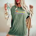 Chicago Illinois Gay Pride Parade Classic Rainbow Flag 2023 Women's Oversized Comfort T-Shirt Moss