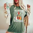 The Chicken Whisperer Farmer Animal Farm For Women Women's Oversized Comfort T-Shirt Moss