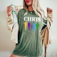 Chris 2024 Chris First Name Personalized For Women Women's Oversized Comfort T-Shirt Moss