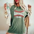 Cute Baseball Nana Laces Little League Grandma Women's Women's Oversized Comfort T-Shirt Moss