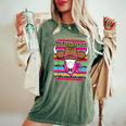 Cute Serape Western Country Cowgirl Texas Rodeo Girls Women's Oversized Comfort T-Shirt Moss
