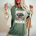 Family Skull Pirate Mama Jolly Roger Crossbones Flag Women's Oversized Comfort T-Shirt Moss