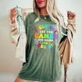 Field Day 2024 Let Game Begin 6Th Grade For Kid Teacher Girl Women's Oversized Comfort T-Shirt Moss