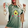 Our First Mother's Day 2024 Retro Vintage Avocado Women's Oversized Comfort T-Shirt Moss
