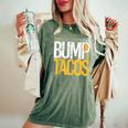 Baby Boy Girl Bump Taco Pregnant For Her Women's Oversized Comfort T-Shirt Moss