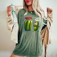 Pickle Surprise Of Sliced Pickles Pickle Women Women's Oversized Comfort T-Shirt Moss