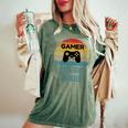 Gamer Operations Manager Vintage 60S 70S Gaming Women's Oversized Comfort T-Shirt Moss