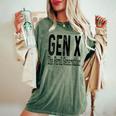 Gen X The Feral Generation Generation X Saying Humor Women's Oversized Comfort T-Shirt Moss