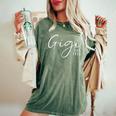 Gigi Est 2024 Gigi To Be New Grandma Women's Oversized Comfort T-Shirt Moss