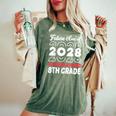 Graduation 2024 Future Class Of 2028 8Th Grade Women's Oversized Comfort T-Shirt Moss
