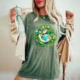 Green Goddess Earth Day Save Our Planet Girl Kid Women's Oversized Comfort T-Shirt Moss