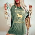 Horse For Girls Ns Horse Lovers Women's Oversized Comfort T-Shirt Moss