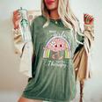 Hot Girls Go To Therapy Women's Oversized Comfort T-Shirt Moss