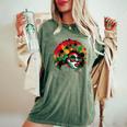 Junenth Black History Dope Proud Queen Women's Oversized Comfort T-Shirt Moss