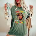 Junenth Is My Independence Day 1865 Black African Women Women's Oversized Comfort T-Shirt Moss