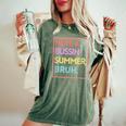 Last Day Of School Have A Bussin Summer Bruh Women's Oversized Comfort T-Shirt Moss