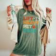 Lift Heavy Pet Dogs Gym Workout Pet Lover Canine Women Women's Oversized Comfort T-Shirt Moss