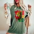 Lion Junenth African American Black Lion 1865 Women's Oversized Comfort T-Shirt Moss