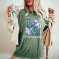 Lunch Lady Love Snowman Xmas Winter Season Christmas Women's Oversized Comfort T-Shirt Moss