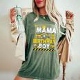 Mama Of The Birthday Boy Construction Worker Bday Party Women's Oversized Comfort T-Shirt Moss