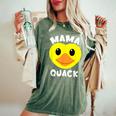 Mama Quack Yellow Duck Mama Duck Women's Oversized Comfort T-Shirt Moss