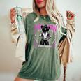 Melanin Rodeo Queen African American Black Cowgirl Western Women's Oversized Comfort T-Shirt Moss