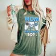 Mom Of The Birthday Boy Matching Video Gamer Birthday Women's Oversized Comfort T-Shirt Moss