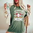 Mom T Ball Player My Favorite Baseball Player Calls Me Mom Women's Oversized Comfort T-Shirt Moss