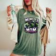 Monster Truck Race Racer Driver Mom Mother's Day Women's Oversized Comfort T-Shirt Moss