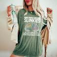 Some People Are Like Slinkies Sarcastic Graphic Women's Oversized Comfort T-Shirt Moss